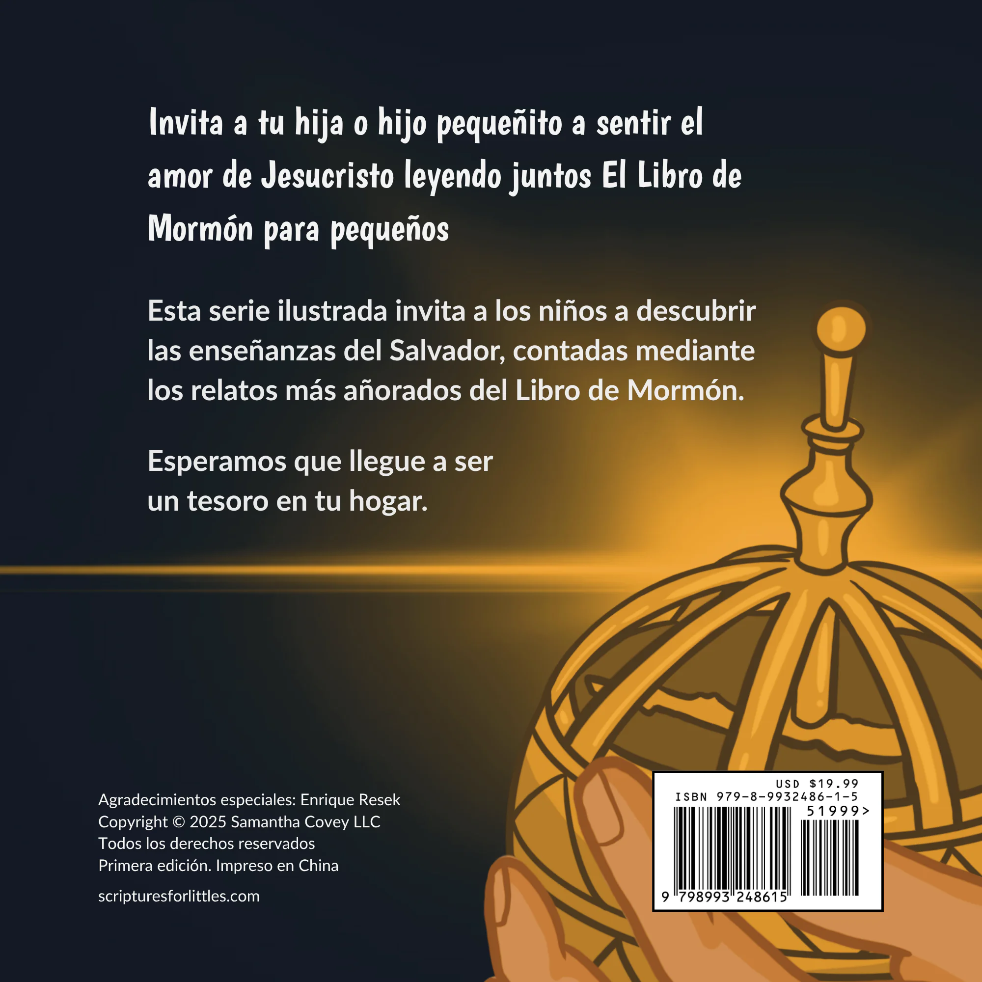 Contraportada de El Libro de Mormón para Pequeños